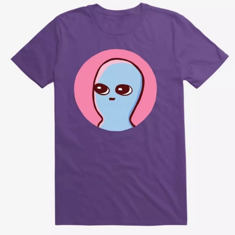 Strange Planet Icon T-Shirt XL Men’s unisex Purple